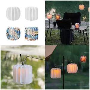 휴대용 방수 캠핑 라이트 커버 실린더 모양 텐트 그늘 K1YF