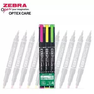 제브라 마카 형광펜 옵텍스 케어 3색 세트 WKCR1-3C