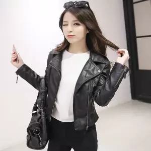 아우터 가죽점퍼 가을 여성 여성자켓 가죽자켓 레더자켓