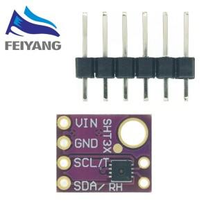 SHT31 온도 습도 센서 모듈 마이크로 컨트롤러 IIC I2C 브레이크 아웃 날씨 3V 5V Arduino 호환