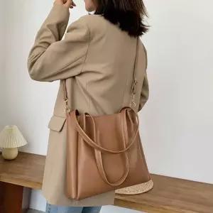 여성버킷백 학생 버킷숄더백 복조리백 심플 체인숄더백 주름가방