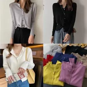 가을니트 여자가디건 10color 가디건 라운드넥 브이넥니트 기본