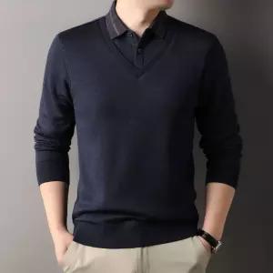 니트 캐주얼 이너 겨울 투피스 님성 칼라넥 기모 솔리드 터틀넥 긴팔 스웨터 데일리 다올4