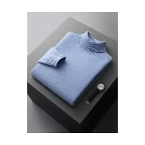 니트 울 캐주얼 님성 빅사이즈 추동 터틀넥 솔리드 루즈핏 스웨터 데일리 도톰 캐시미어 칼라넥 다올4