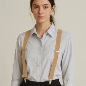 패션멜빵 컬러 정장 멜빵 서스펜더 베이지 바지 멜빵끈 남성멜빵