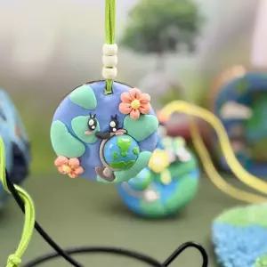 지구지키기 지구 지키기 클레이 목걸이 만들기 - 1인세트 지구환경