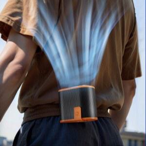 충전식 무선허리선풍기 저소음옷속선풍기 usb 무선 허리걸이 클립형 클립벨트선풍기 냉풍기