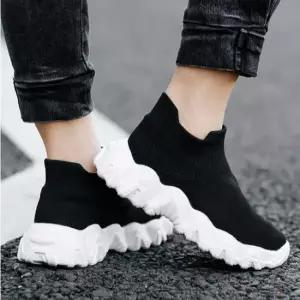 여성 3cm삭스 슬립온 스니커즈 어글리 운동화 삭스 슬립온 어글리슈즈