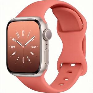 애플워치용 실리콘 스포츠 밴드 38mm 40mm 49mm, 부드러운 방수 스트랩