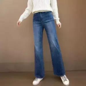 [신상오픈런]여성 세미부츠진 청바지 히든밴딩 클래식 데님 (41913807)
