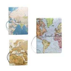 파우치 세계지도 여권케이스 해외여행 지갑 커버 SW32001