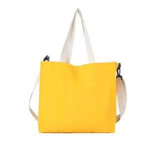 캔버스백 여성 이지백 토드백 여자가방 -옐로우 사각 크로스