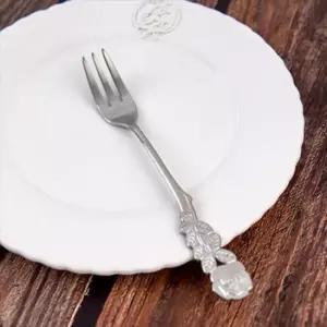 빈티지 포크1개 케익 로즈 식기 예쁜 포크 테이블 세트 홈파티용품