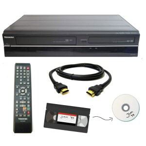 도시바 VHS와 DVD 레코더 VCR 콤보(원격, HDMI 포함)