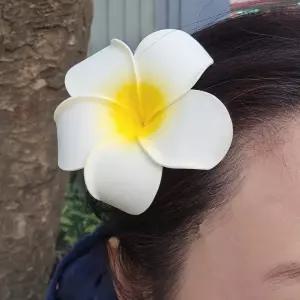 촬영 사진 하와이 포인트 7cm 꽃핀 셀프웨딩 조화 소품