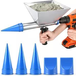 랜티스 전기 모르타르 코킹 건 휴대용 시멘트 그라우팅 기계 벽 벽돌 바닥용 노즐이 5개 있는 재사용