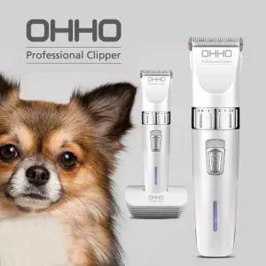 [제이커머스]오호 거치대포함 반려견 스타일러 이발기 8019 바리깡 세라믹 애견 미용기