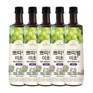 [셀러허브]쁘띠첼 미초 청포도 900ml 5개_JB (S15765538)