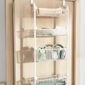 바구니 철제 선반 문걸이 다용도 고리형 틈새 4단정리함