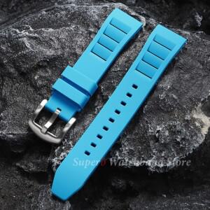 세이코 20mm 방수 다이빙 퀵 릴리스 통기성 범용 스포츠 고무 시계 밴드에 대한  디자인 스트랩