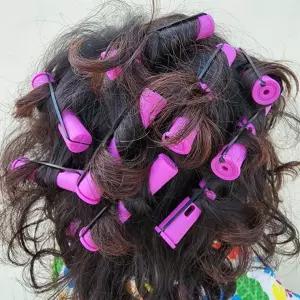 컬링 헤어롤 파마롯드 롤러 셀프펌 10개세트 고무밴드