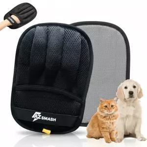 고양이와 개를 위한 반려동물 제모 장갑 제모기를 업그레이드된 다섯 손가락 디자인 카펫 소파 카시트 및