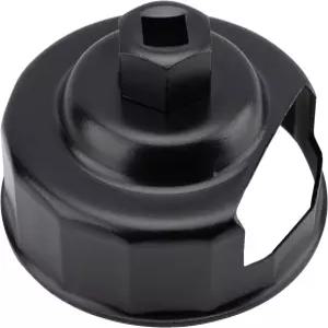 QHDSGZS 튼튼한 오일 필터 렌치 76mm 14플루트 캡 제거 도구 소켓 1984-2021 할리 스핀온 필터에 적합 (