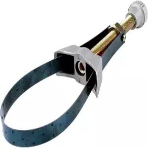 Yerbay 조절 가능한 오일 필터 렌치 제거 도구 60-120mm 직경 캡 스패너 스트랩 수리 오토바이용