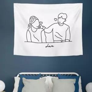 [제이커머스]러브볼터치 패브릭포스터 (특대200X150) 인테리어포스터 패브릭가림막 가림막포스터 데코포스