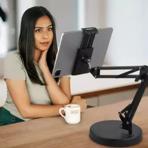 [베스트TOP100] 스마트폰 아이패드 크레인 다용도 거치대 (블랙)