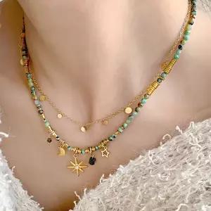 [guide] 은하수 별자리 더블체인 레이어드 목걸이