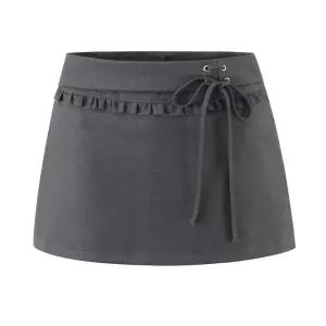 여성 여름 반하이웨스트 롱 슬립 스커트 속 치마바지 E31Z2F 심코1