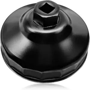 SYudwen 86mm 16 플루트 오일 필터 렌치 - BM 및 V0LV와 호환되는 스틸 소켓 키트 하우징 캡 제거 도구
