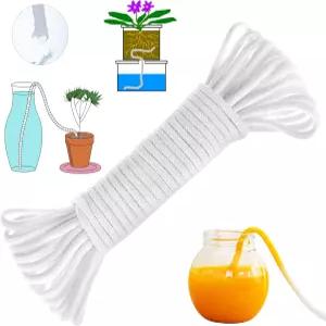 ORIERC 100피트 1/6인치 식물 자가 급수 로프 수경 모세관 심지 실내 야외 화분용 자동 급수기 토마토 난초