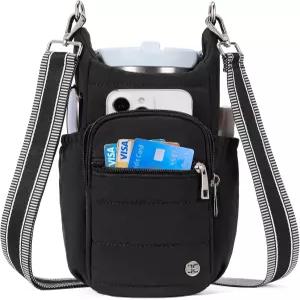 걷기 하이킹 자전거 타기를 위한 스트랩 RFID 크로스바디 백이 있는 텔레나 물병 홀더