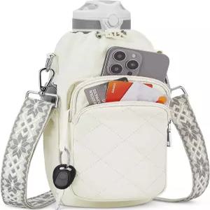 시트라 물병 가방 크로스바디 단열 지갑 홀더 스트랩 40온스 포함