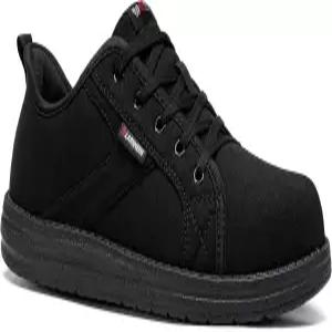 스틸 토슈즈 위의 라르메른 슬립 여성 워크 워킹 스니커즈 스케이트 핸즈 프리 세이프티 테니스화