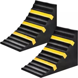 캠핑카 트레일러 RV 트럭 자동차 차량 및 RV용 모모타타 헤비 듀티 고무 휠 타이어 초크 10인치 L x 6인치