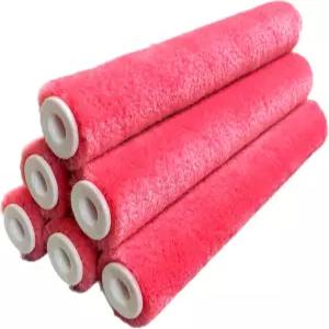 프리미엄 6인치 모헤어 미니 페인트 롤러 커버 - 매끄러운 마감을 위한 6팩 보푸라기 없음 및 창고 저항성