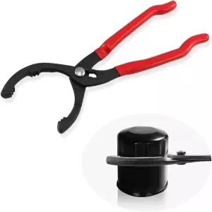 Salior 12인치 오일 필터 제거 특수 공구 렌치 3-위치 조절 가능 +15° 굽힘 각도 헤드 디자인 플라이어