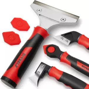 DIYSelf 코킹 도구 욕실 욕조 그라우트 샤워기 타일 창문 청소용 면도기 스크레이퍼 실리콘 제거