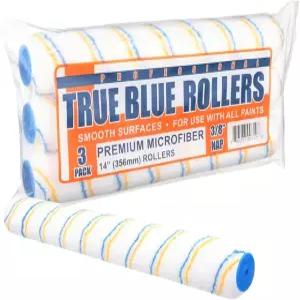 트루 블루 14인치 프로페셔널 페인트 롤러 커버 모든 종류의 도장 표면에 최적 리필 벌크 팩(3 3/8인치