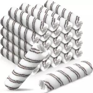 갠더 24팩 페인트 롤러 커버 9 x 1/2인치 극세사 벽 천장 페인트용 대형 폴리에스터 냅 가정용 용품(브라운