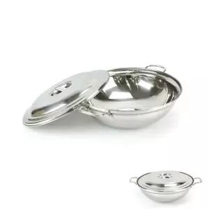 인덕션겸용 스텐 삼중 볶음팬 500 웍 중식 전골 탕 식당