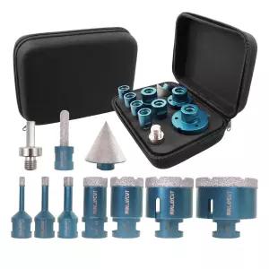 MINLAYCUT 다이아몬드 코어 드릴 비트 세트 - 도자기 세라믹 타일 화강암 대리석용 베벨링 챔퍼 2인치 홀