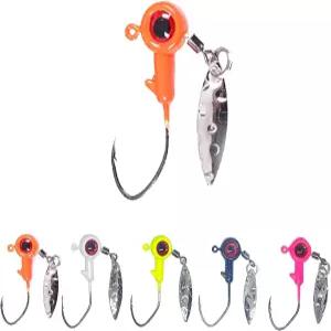 1/8온스 지그 헤드 담수 낚시 볼 25PCS 페인팅 후크 지그로 유인 배스/크라피 낚시용