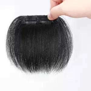 [베스트TOP100] 남성 앞머리 가발 단발 스타일 피스 똑딱핀 붙임머리