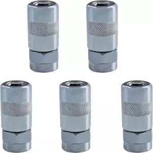 KAZFFD 49-16-2649 1/8인치 NPT 나사 무선 2단 그리스 건용 Mikwawk-ee 고압 건 커플러 팁 교체(5개들이)