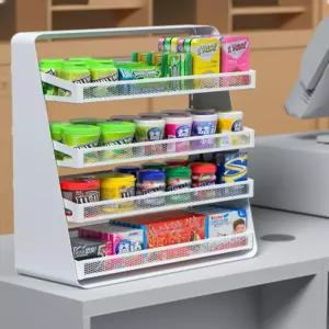 소형 진열대 약국 상품 매대 간식 미니 선반 팬트리 랙 스낵 디스플레이 쇼케이스