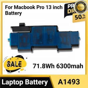 A1493 71.8Wh 6300mAh 맥북 프로 13인치 배터리 레티나 A1502 (2013년 말 중반 초) 시리즈용